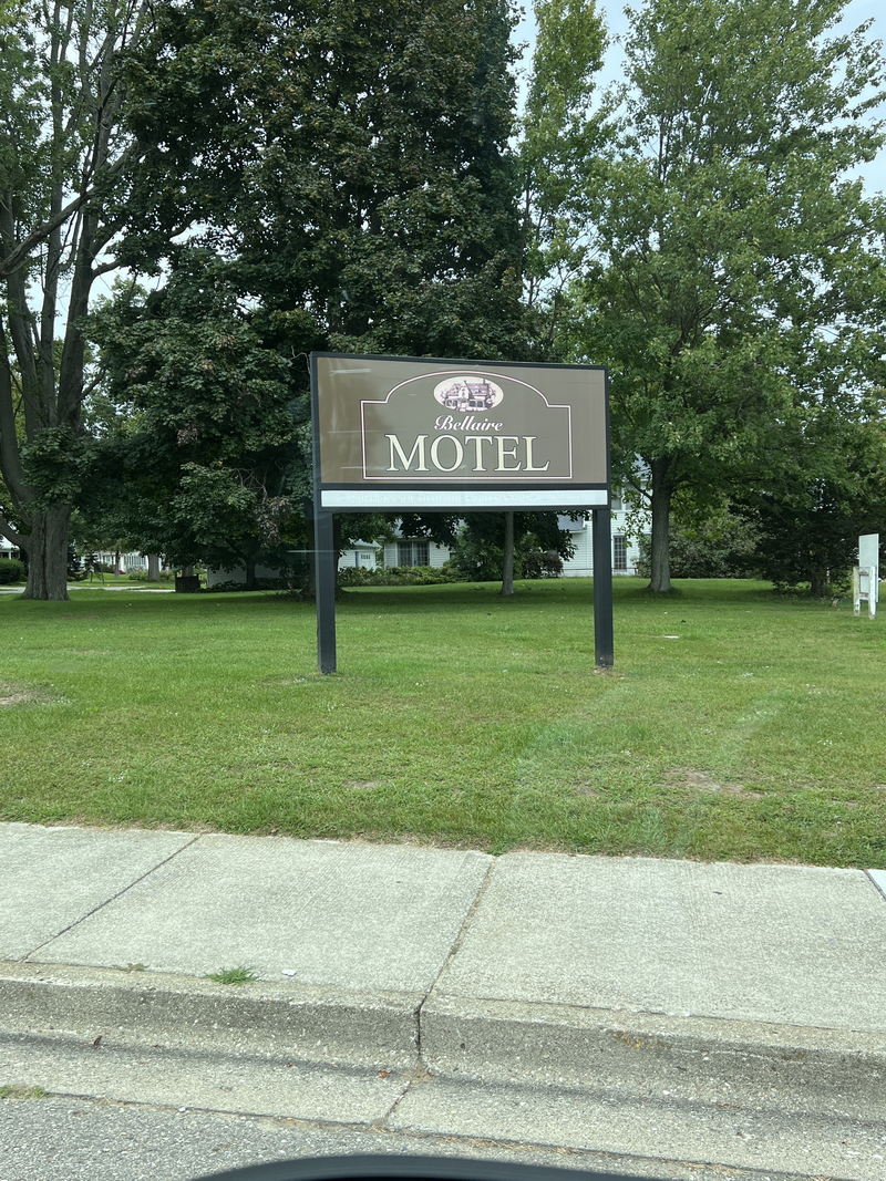 Bellaire Motel & Lodge - Sept 10Th 2023 - Sign Down By Waterfront (newer photo)